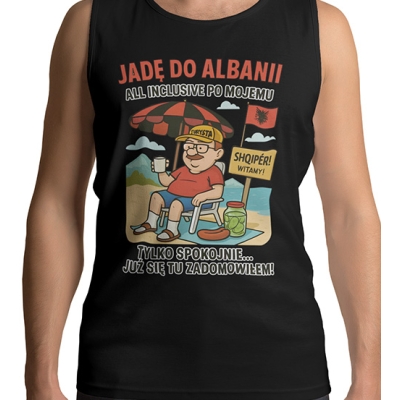 TANK TOP WAKACYJNY Jadę do Albanii